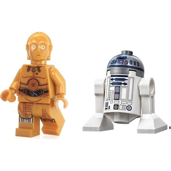 🔥 LEGO C-3PO & R2-D2 Minifigures 75136 Star Wars Set 2 Droids sw0700 sw0527a - Picture 3 of 3